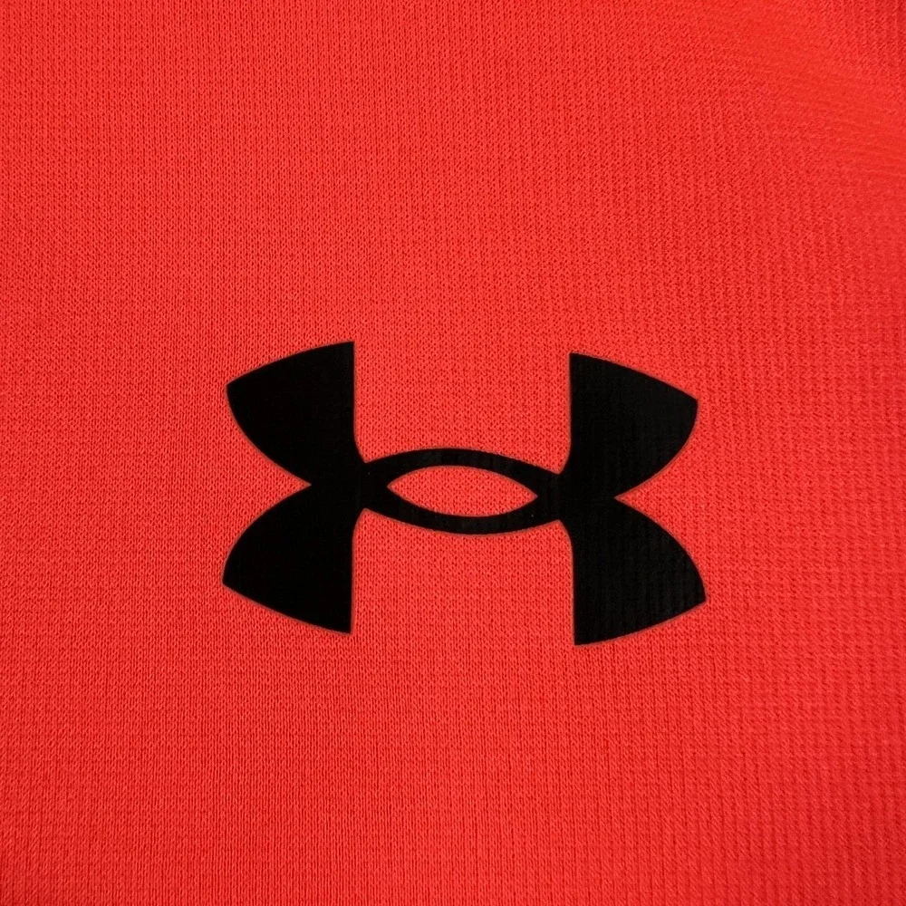 Under Armour Pullover Mens Medium Pink Quarter Zip Fleece Mock‎ Neck Loose Fit